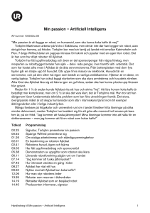 Min passion – Artificiell Intelligens