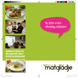 Fokus matglädje - Hushållningssällskapet