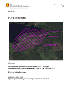 planbeskrivning
