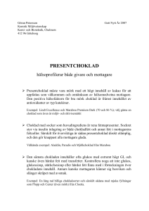 Presentchoklad - Chalmers Publication Library