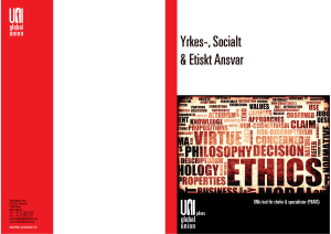 Kod angående yrkes- socialt och etiskt ansvar