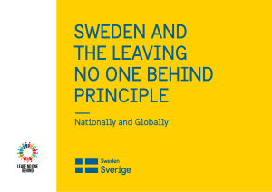 Sweden and the Leaving No One Behind Principle