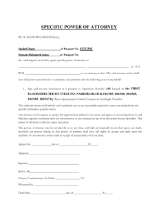 POWER OF ATTORNEY
