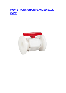 PVDF STRONG UNION FLANGED BALL VALVE