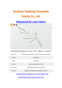 Waterproof Air Layer Fabrics