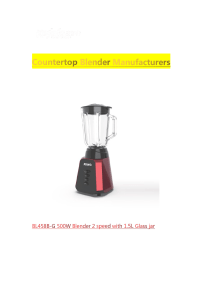 Countertop Blender Manufacturers